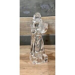 Mikasa Herald Collection Crystal Glass Angel Figurine 8.5” Clear EUC